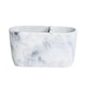 image 2 of Showerdrape Octavia White Marble & Chrome Toothbrush Holder