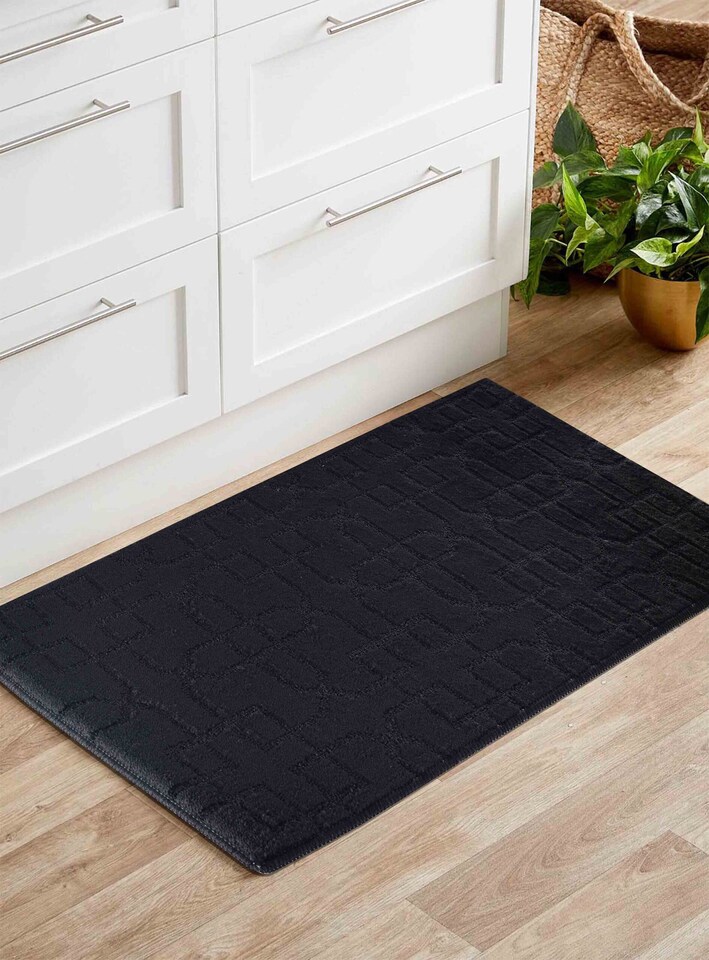 image 1 of Ivy Washable Cubed Trellis Design Anti Slip Doormats -