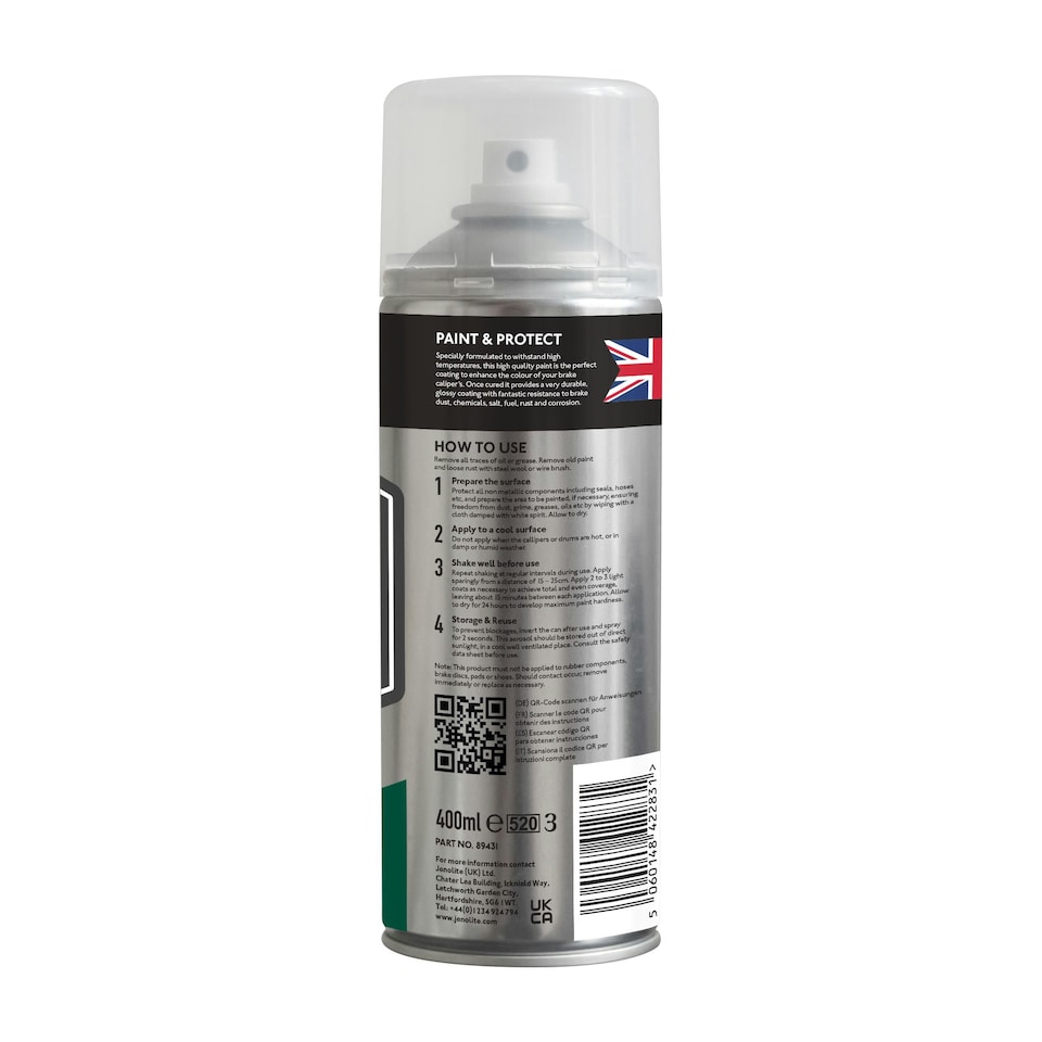 image 1 of Jenolite High Gloss Brake Caliper Paint - Green - 400ml -3-Pack