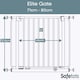 image 3 of Safetots Elite Pressure Safety Gate, 71cm - 80cm, Matt White, Pressure Fit Stair Gate