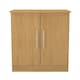 image 1 of Carlton 2 Door Cabinet in Modern Oak (Ready Assembled) | Brown | Modern Oak