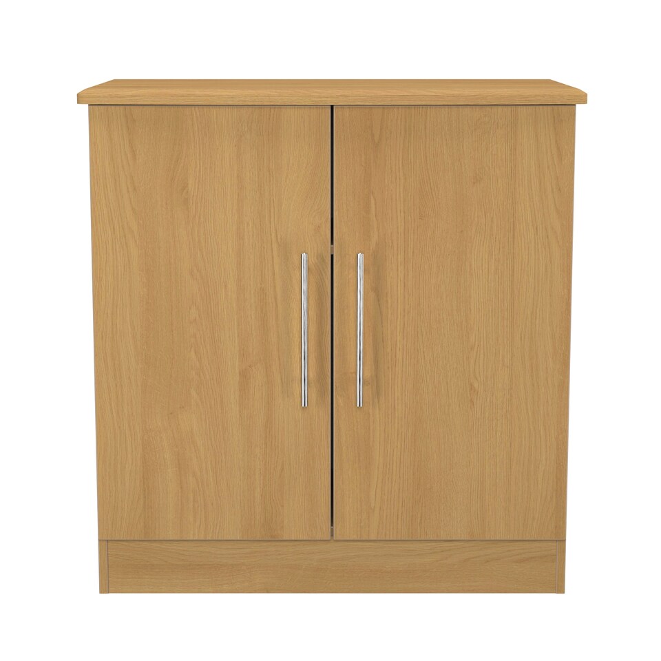 image 1 of Carlton 2 Door Cabinet in Modern Oak (Ready Assembled) | Brown | Modern Oak