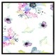 image 2 of Watercolour flowers (Picture Frame) Brown | Oak | XS