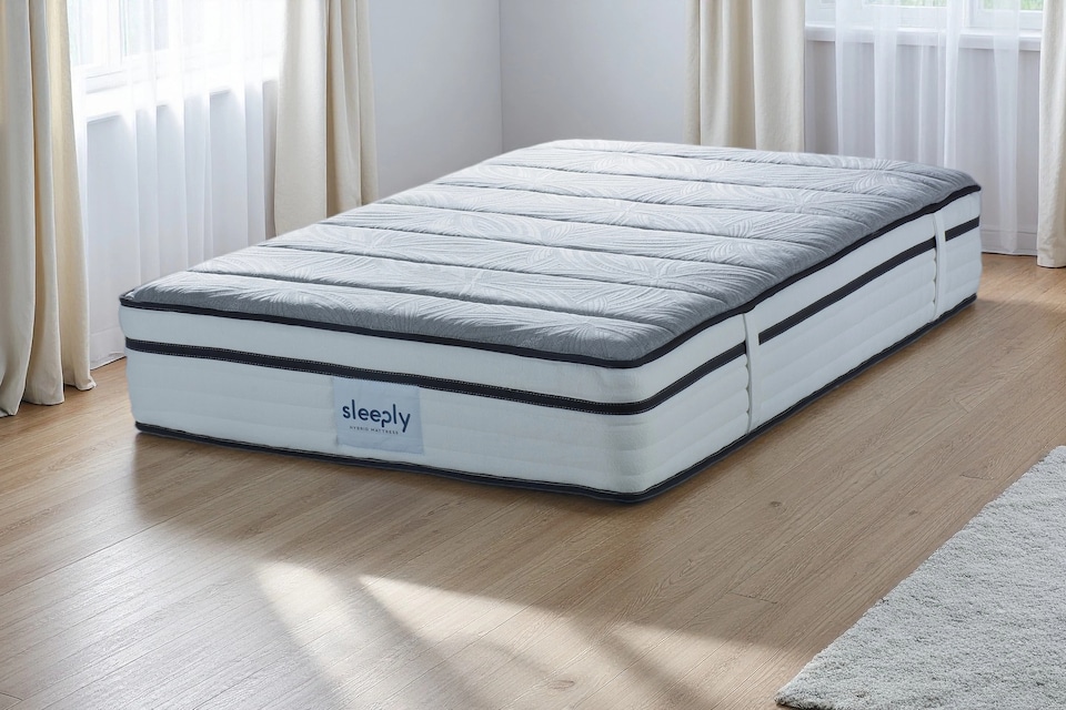image 1 of Sleeply Hybrid Mattress 2000 Pocket Sprung multi layered soft touch - Single | Grey