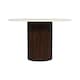 image 3 of Ruby Mango Wood Dining Table Round With Marble Top