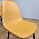 image 7 of Dining Chairs Set of 4 Mustard Leather Kitchen Chairs Brown