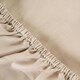 image 3 of OHS Plain Fitted Bed 25cm Deep Elasticated Sheet, Super King - Natural