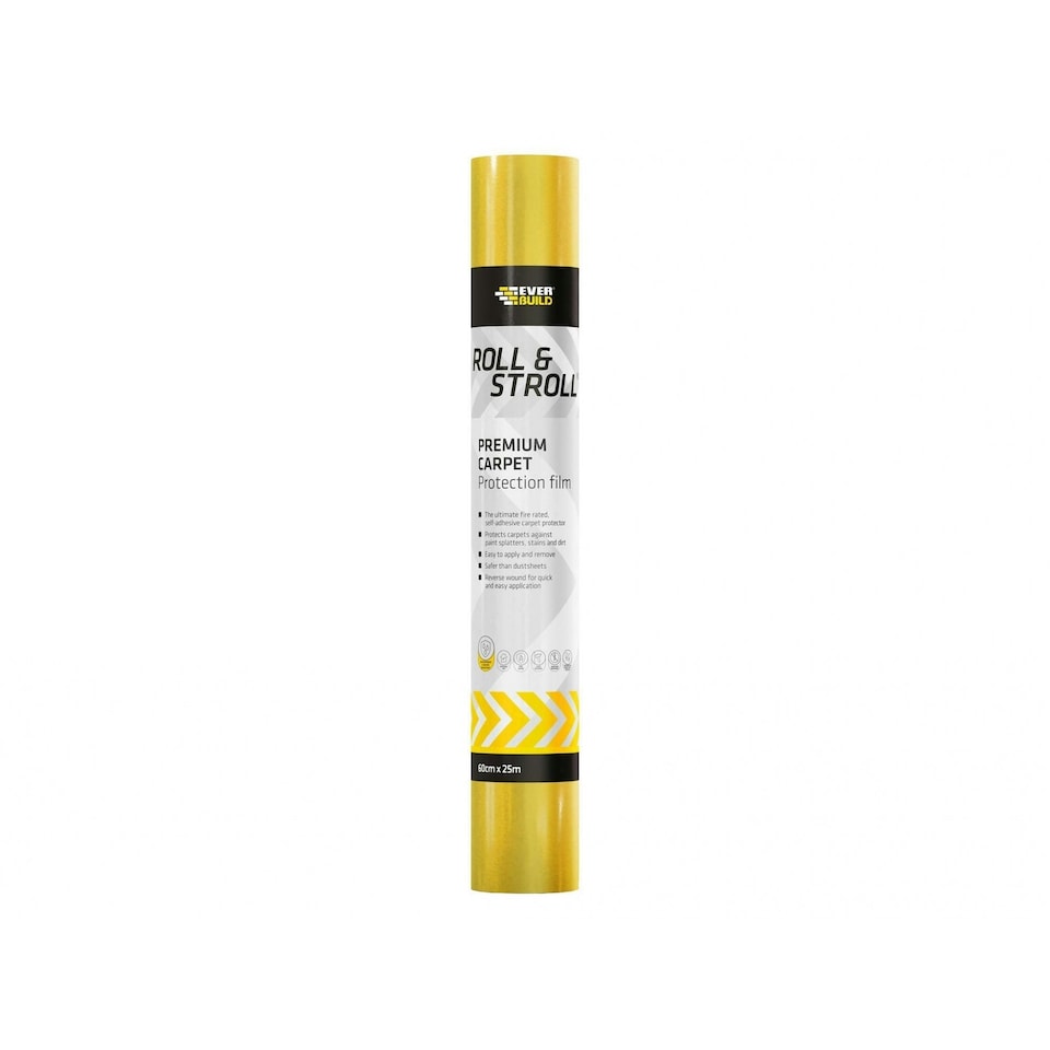 Everbuild Sika Roll & Stroll Premium Carpet Protector - Multi Colour - 600mm x 25m