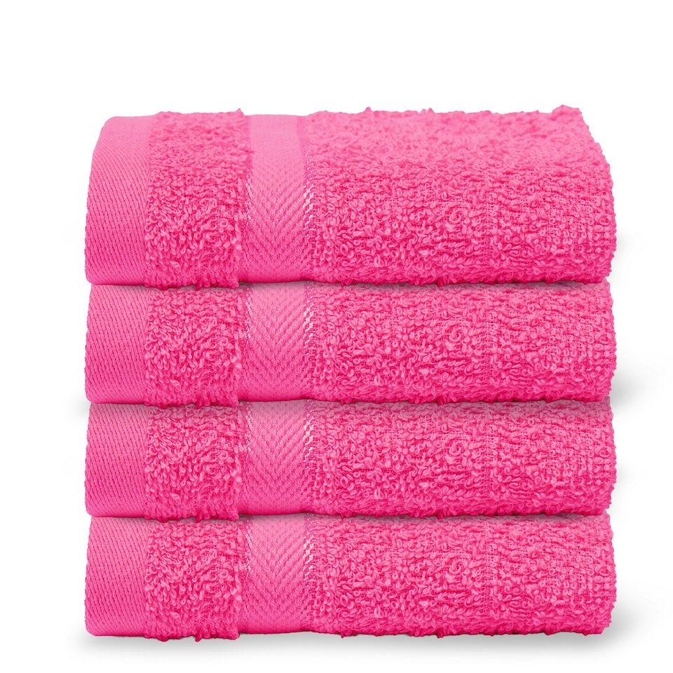 image 1 of OHS 4 x Luxury 100% Cotton 500GSM Bathroom Face Cloth Towel Blue | Denim Blue | Face cloth