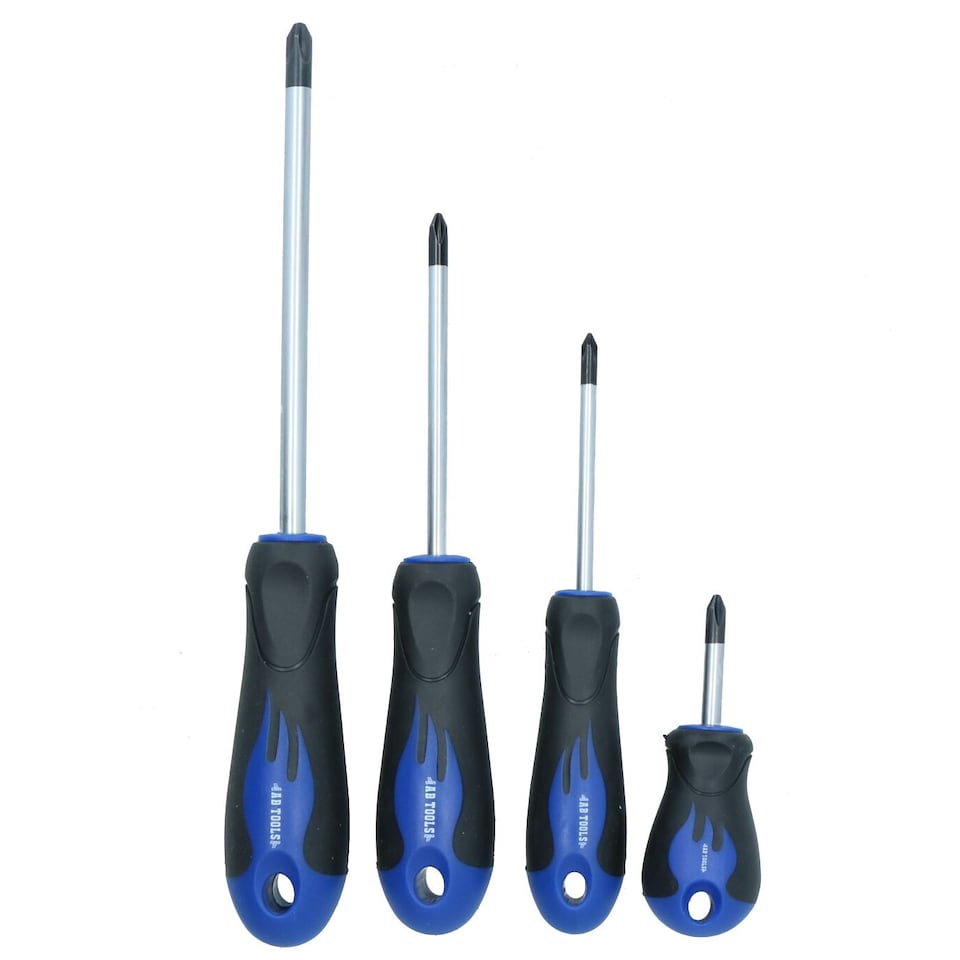 image 1 of JIS Screwdriver Set JISPH1 PH2 PH3 4pc Set for Japanese Standard Screws