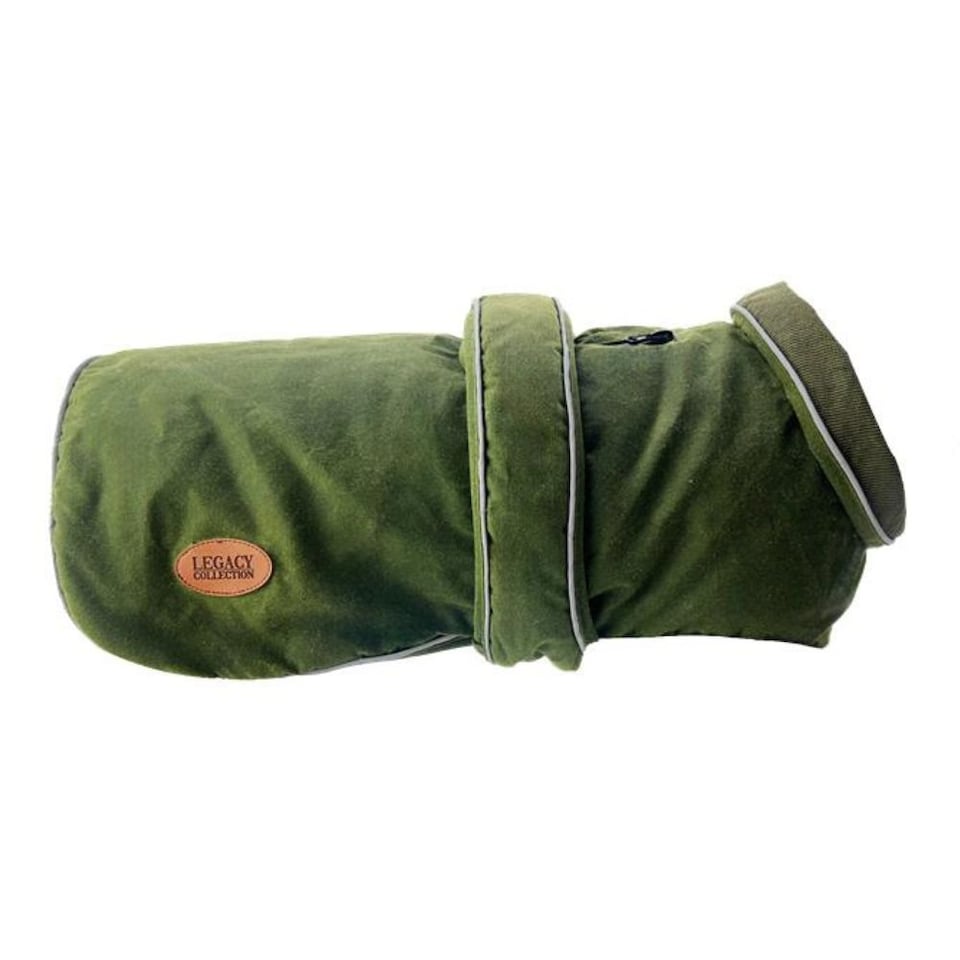 HugglePets Legacy Wax Dog Coat | Green | S