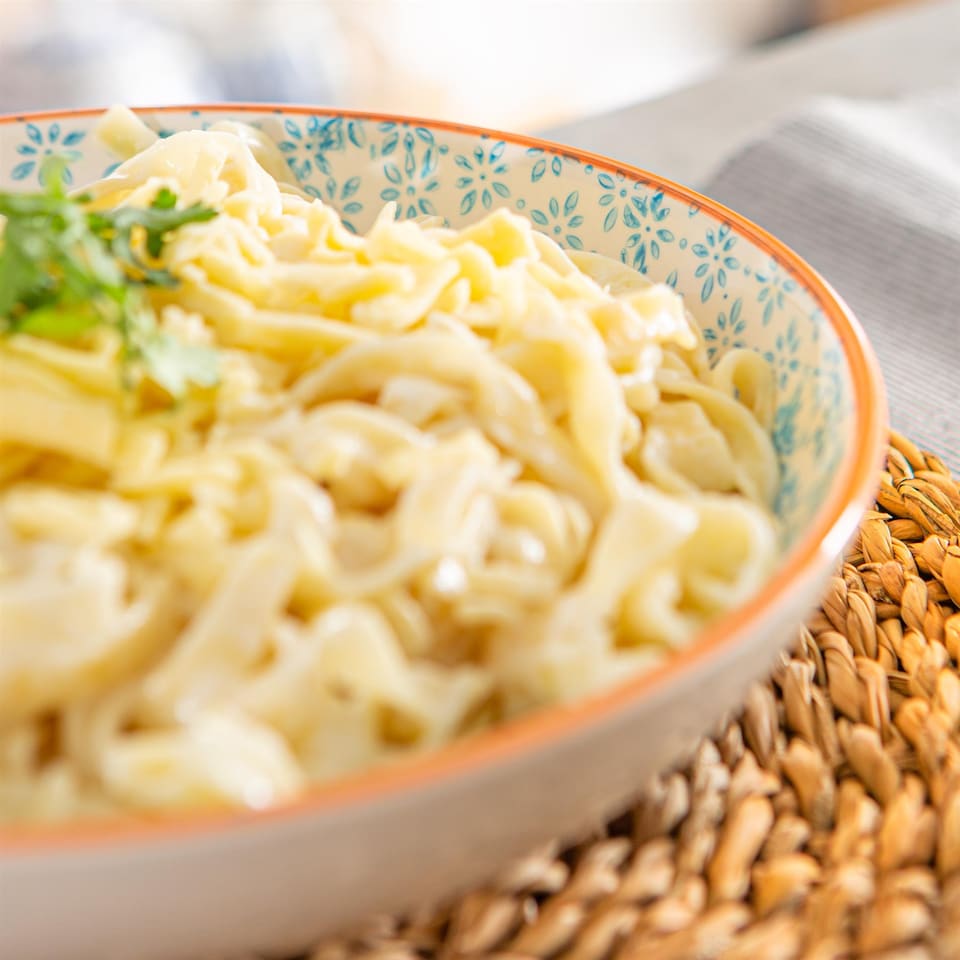 image 1 of Nicola Spring Hand-Printed Pasta Bowls - 22cm - Blue - Pack of 6 | Blue | Blue