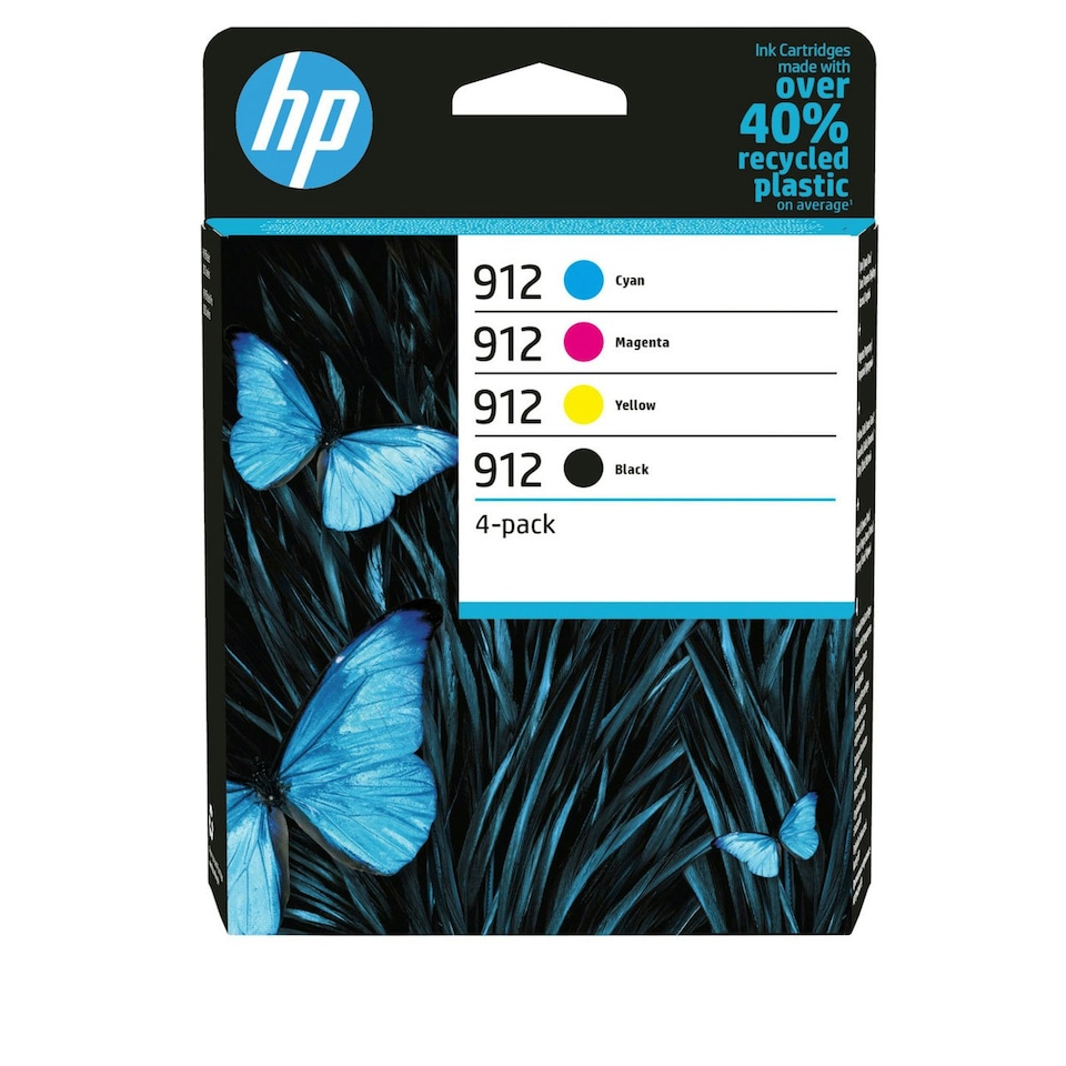 image 1 of HP 912 Black Cyan Magenta Yellow Ink Cartridge Multi | Set of 4 HP 912 Original Ink Cartridges