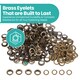 image 7 of 17mm Brass Eyelets with Washers for Arts & DIY Projects - 50 Pcs