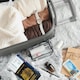 image 6 of Flight Knight Bubble Suitcase - Ryanair easyJet Jet2 Approved - 8 Wheel Carry Cabin Hardcase 55x35x20cm Grey | Charcoal | Cabin Bag