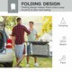 image 4 of Outsunny 2Pcs Outdoor Patio Folding Chairs, Portable Garden Loungers Grey