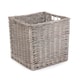 image 1 of Wicker Square Storage Basket | Brown | Brown | Not provided
