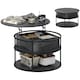 image 1 of HOMCOM Lift Top Coffee Table, Round Coffee Table with Hidden Storage, Grey Grey