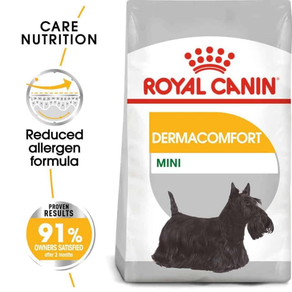 image 1 of Royal Canin Dermacomfort Mini Adult Dry Dog Food - 8 kg (Small Breed, Skin Support) | Multi | 8kg | Chicken, Quail | 1