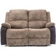 image 3 of Postana 2 Seater Electric High Back Jumbo Cord Fabric Recliner Sofa (Brown)