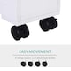 image 4 of HOMCOM 72x16cm Narrow Bathroom Storage Unit 2 Drawers Open Top 4 Wheels Slimline