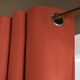 image 3 of OHS Woven Textured Panel Pair Blackout Eyelet Curtains, 90x90" Orange | Rust