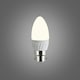 image 2 of ValueLights 10 Pack B22 White Plastic Candle LED 4W Warm White 3000K 400lm Light Bulb