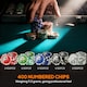 image 5 of SPORTNOW 400-Piece Poker Chips Set with Lightweight ABS Case, Casino Texas Holdem Poker Set with Mat, 11.5g Numbered Poker Chips, Two Decks of Cards, Dealer, Five Dices, Grey