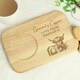 image 2 of Personalised Highland Cow Wooden Coaster Tray