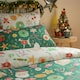 image 2 of Duvet Day Festive Treats Printed Soft Touch Double Duvet Set | Green | Double | 1