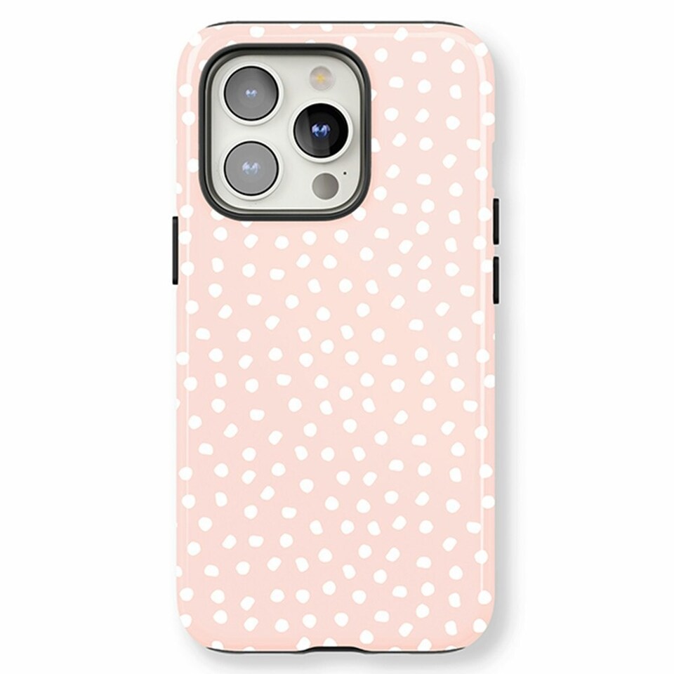 image 1 of White Bits Phone Case | Pink | Galaxy S22
Tough | Galaxy S22
Tough
