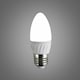 image 3 of ValueLights 10 Pack E27 White Plastic Candle LED 4W Cool White 6500K 400lm Light Bulb