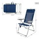 image 5 of Beach Chair Aktive Slim Foldable Navy Blue 47 x 107 x 66 cm (4 Units) N/A