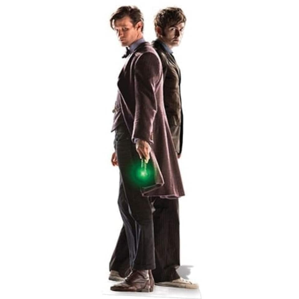 Dr Who 10th & 11th Doctor (50th Anniversary Special) Cardboard Cutout - 183cm