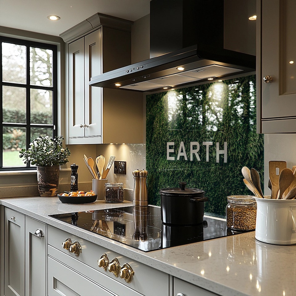 image 1 of Wellness Earth Designer Splash Back | White