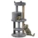 image 1 of PawHut 104cm Cat Tree Condo Tower with Scratching Post Perch Ball, Grey
