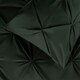 image 4 of OHS Pinch Pleat Diamond Pintuck Duvet Cover and Pillowcase Bedding Set, King - Forest Green