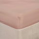 image 4 of OHS Soft Plain Fitted Bed 25cm Deep Elasticated Sheet, King - Blush Pink