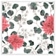 image 1 of Red flowers, green leaves (Picutre Frame) White | L