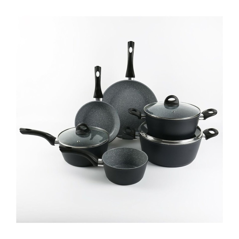 image 1 of 6-PC Forged Aluminium Induction Cookware Set