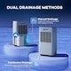 image 5 of HOMCOM 20L/Day Portable Quiet Dehumidifier for Home, Electric Air De-Humidifier