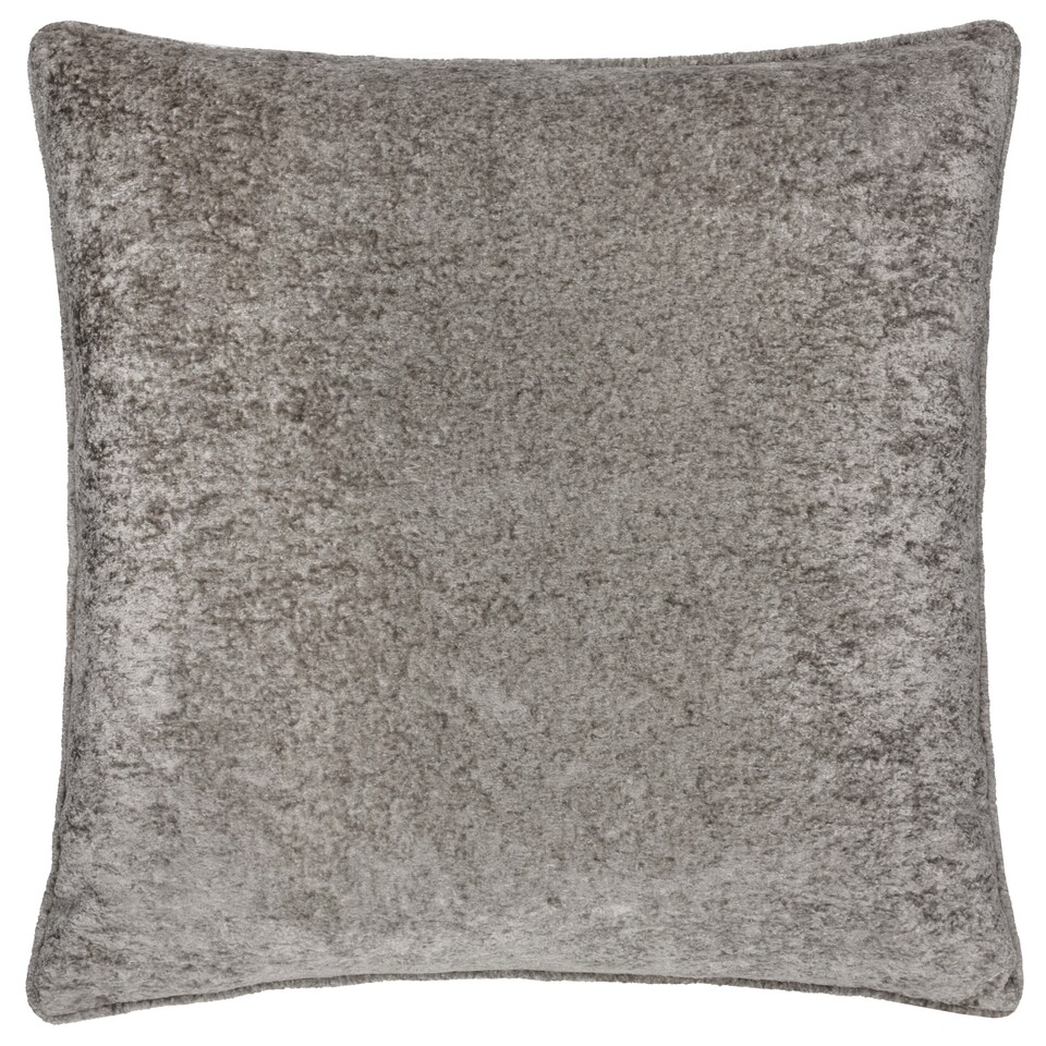 image 1 of Paoletti Lustre Velvet Cushion | Green | Pewter