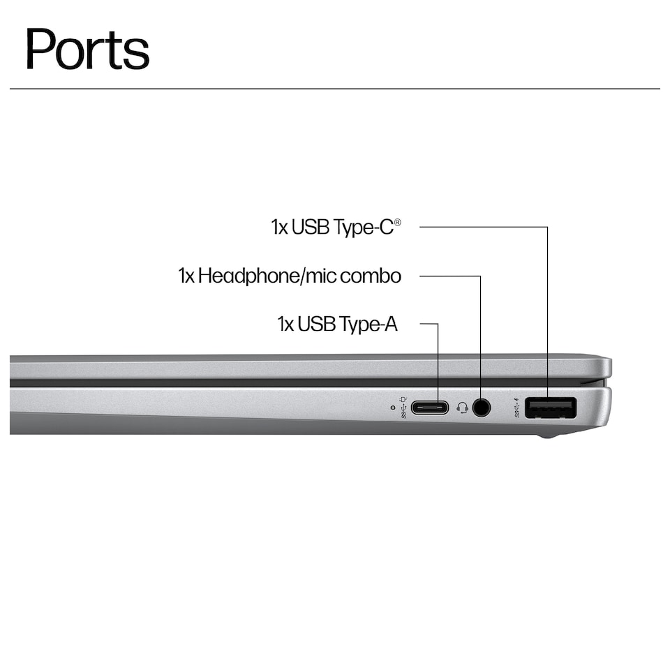 image 1 of HP Chromebook x360 Intel N200 8GB 128GB eUFS 14-Inch Touchscreen FHD ChromeOS Laptop