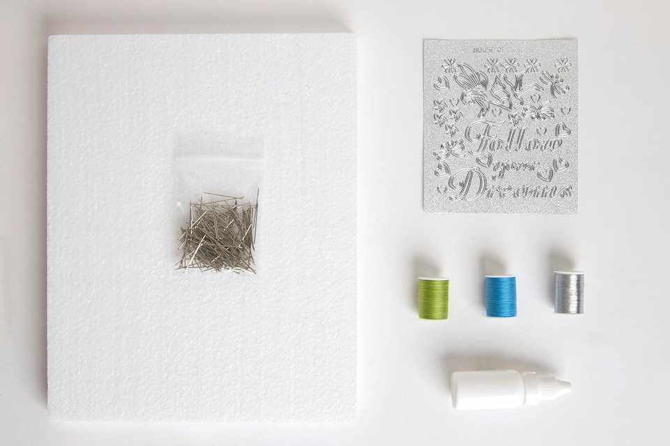 image 1 of House of Crafts Thread Art Craft, Multicoloured, Single Craft Kit