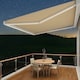 image 5 of Deluxe Wireless 4m Ivory Full Cassette Electric White Awning With Lights