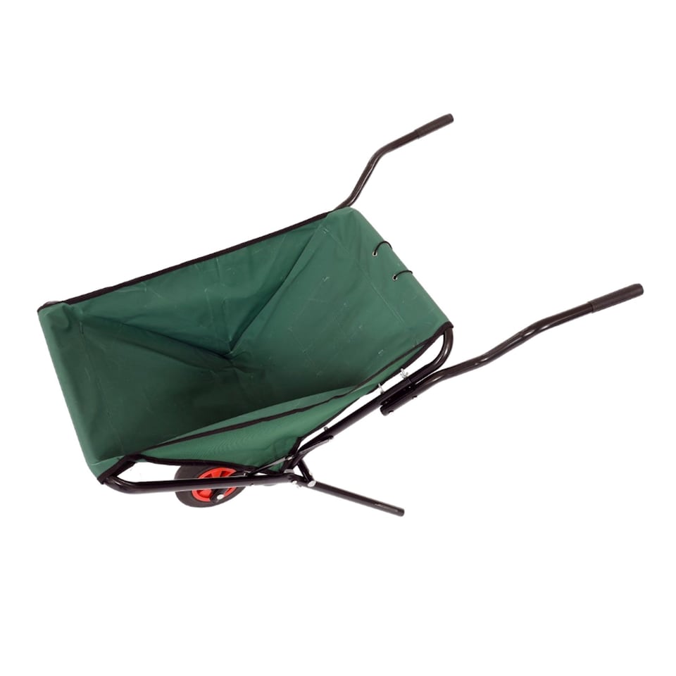 image 1 of Lightweight Folding Garden Wheelbarrow Foldable Wheel Barrow