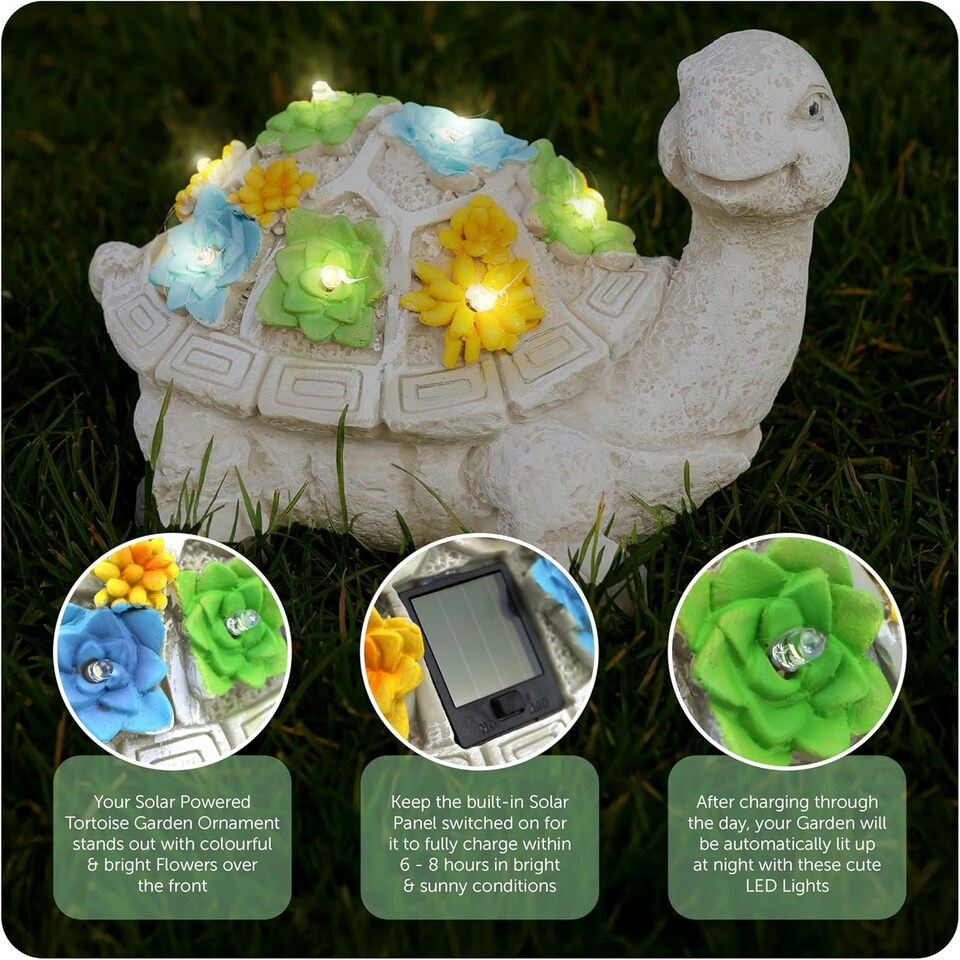 image 1 of Pack of 12 Solar Cat Garden Ornament Grey | One Size