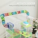 image 6 of PawHut 5 Tiers Hamster Cage Animal Travel Carrier Habitat, Green