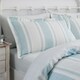 image 2 of D & D Finlay Stripe Duvet Cover Set Blue