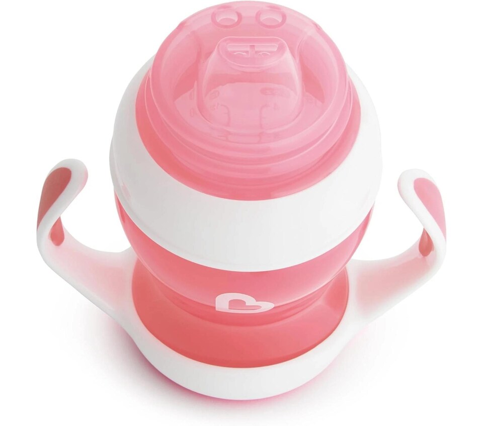 image 1 of Munchkin Baby Drinking Drink Trainer Gentle Transition Cup 125ml Pink 4m+